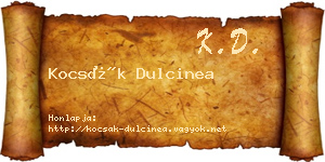 Kocsák Dulcinea névjegykártya